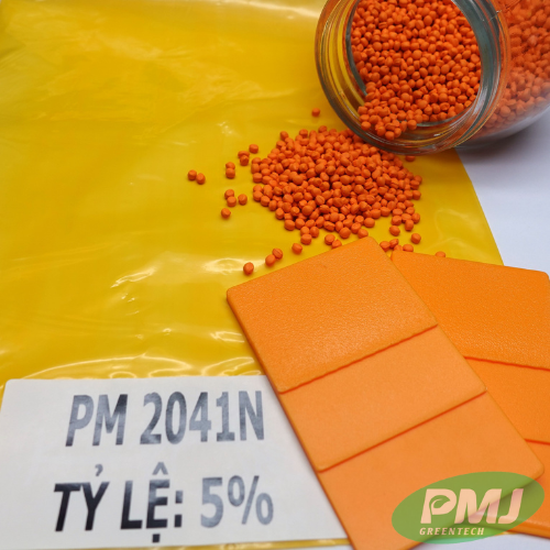 Hạt nhựa màu cam P0M 2041N Hat nhua mau cam P0M 2041N