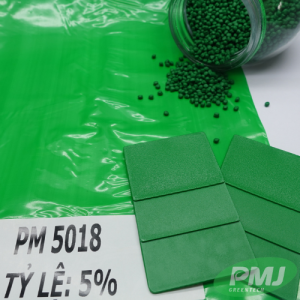 Hạt nhựa màu xanh green PM 5018 Hat nhua mau xanh green PM 5018 2