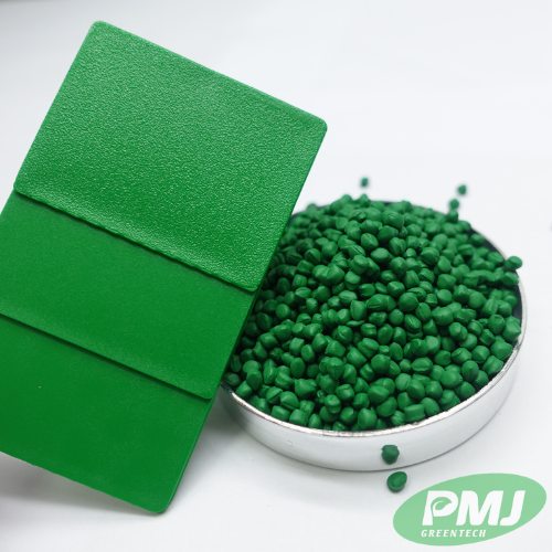 Hạt nhựa màu xanh green PM 5018 (3) Hat nhua mau xanh green PM 5018 3